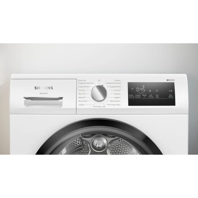Siemens WT45N203GB Consenser Tumble dryer - White