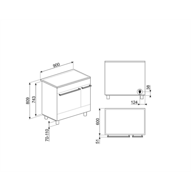 Smeg C92IMX2 81.3cm Electric Rangecooker Double Oven