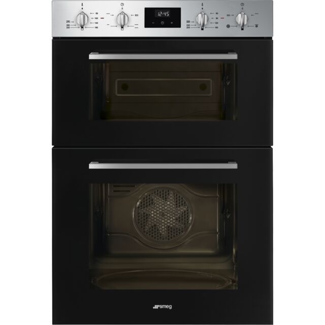 Smeg DOSF400B Cucina Double Oven Black
