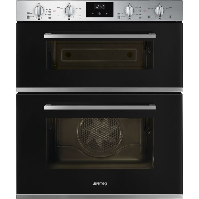 Smeg DUSF400B Cucina Under Counter Double Oven Black