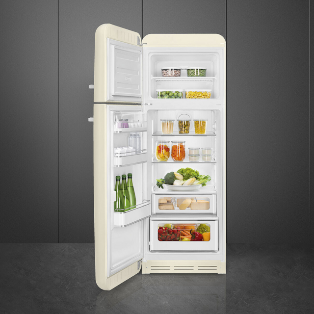 Smeg FAB30LCR6UK 60cm 75/25 Fridge Freezer Cream