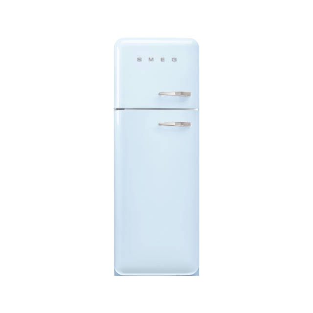 Smeg FAB30LPB6UK 60cm 50s Style Left Hand Hinge Fridge Freezer Pastel Blue