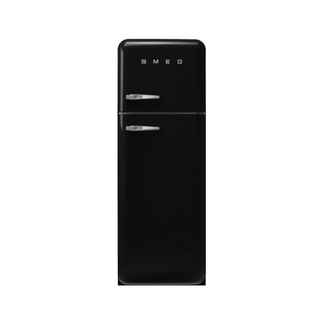 Smeg FAB30RBL6UK 60cm 50s Style Right Hand Hinge Fridge Freezer Black