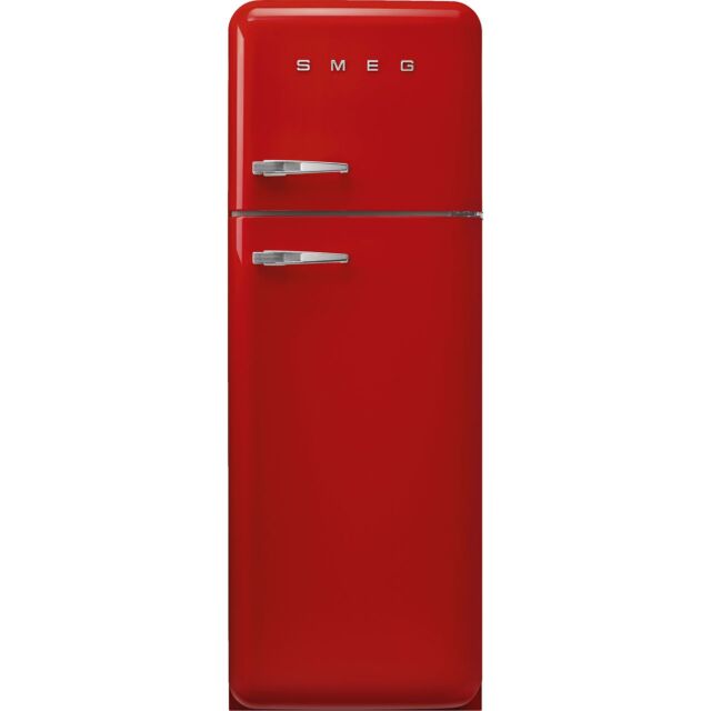 Smeg FAB30RRD6UK 60cm 50s Style Right Hand Hinge Freezer over Fridge Red