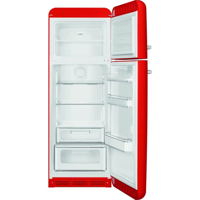 Smeg FAB30RRD6UK 60cm 50s Style Right Hand Hinge Freezer over Fridge Red