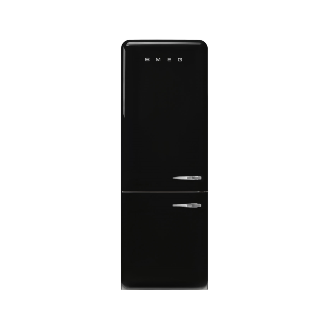 Smeg FAB38LBL6 50s Style Left Hand Hinge Fridge Freezer Black