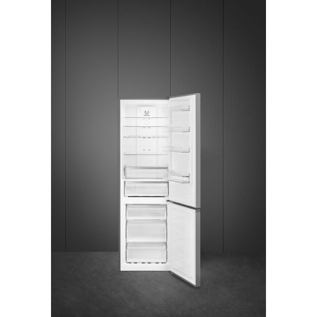 Smeg FC20XDNDUK 60cm Freestanding Fridge Freezer Stainless Steel Effect Doors