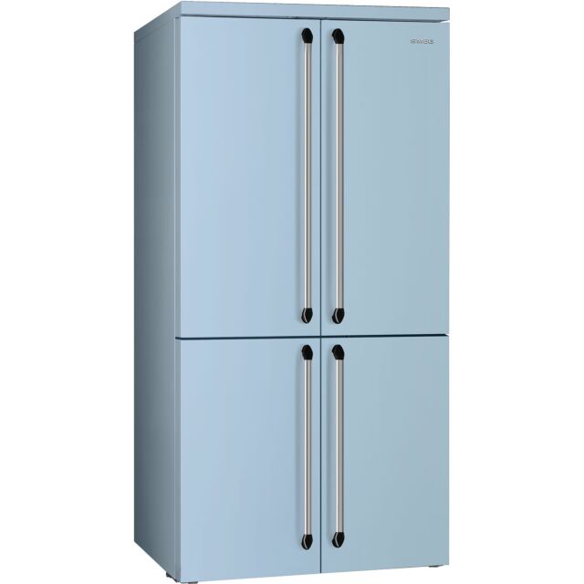 Smeg FQ960PB6 90cm Victoria Four Door Fridge Freezer Pastel Blue