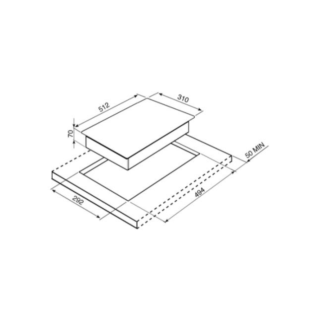 Smeg PGF32I-1 Electric Hob