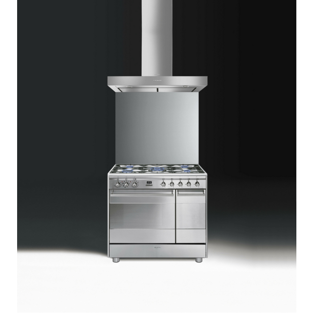 Smeg SCB92MX8 79.7cm Dual Fuel Rangecooker Stainless