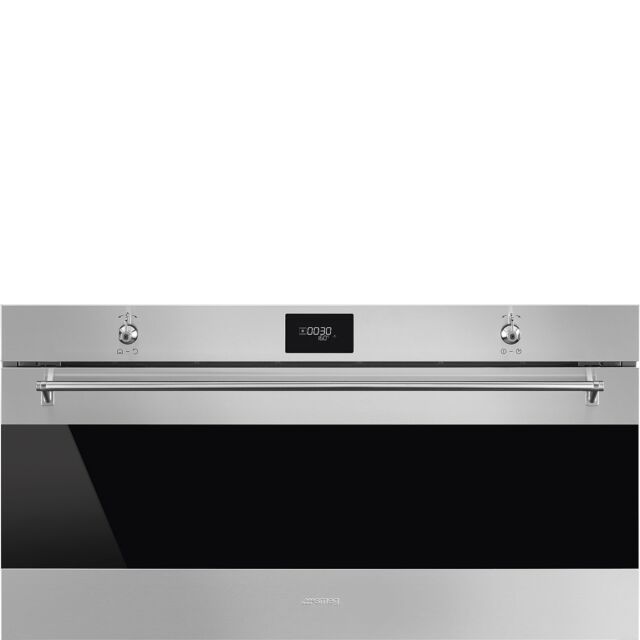 Smeg SFPR9301TX 90cm Reduced Height Classic Pyrolytic Oven Stainless Steel