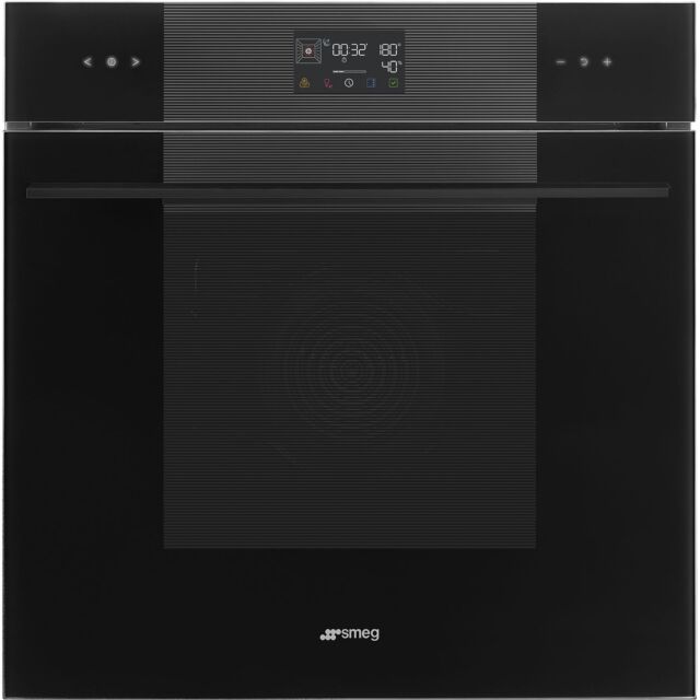 Smeg SOP6102S2PB3 60cm Linea Pyrolytic SteamOne Oven Pure Black