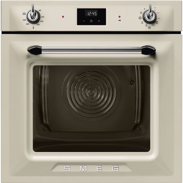 Smeg SOP6900TP 60cm Victoria Pyrolytic Single Oven Cream