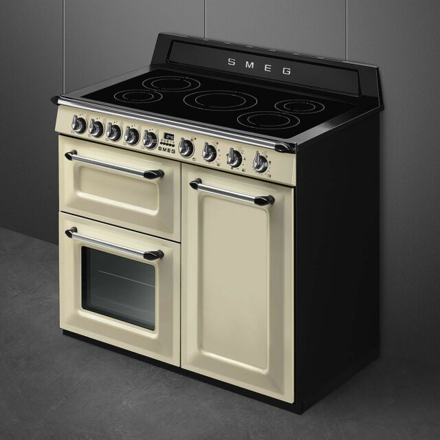 Smeg TR103IP2 100cm Victoria Electric Range Cooker Cream