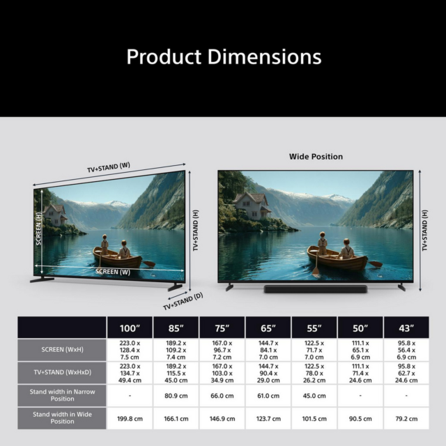Sony K100XR38M2PB.UKA 100inch 4K LED Smart TV