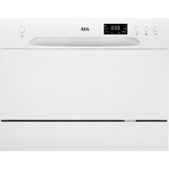 AEG FFB21200CW Freestanding Compact Dishwasher