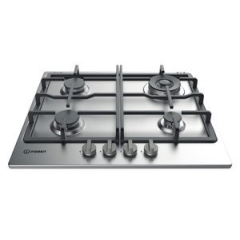 Indesit THP641WIXI 58cm Gas Hob - Inox
