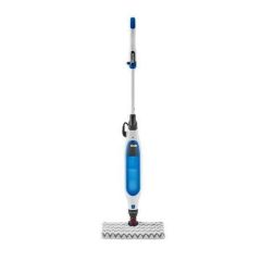 shark S6001UK Klik n'Flip Manual Steam Pocket Mop - White/Blue Bird Blue