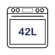 42L Main Oven Capacity