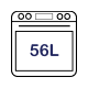 56L Main Oven Capacity