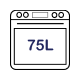 75L Main Oven Capacity