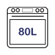 80L Main Oven Capacity