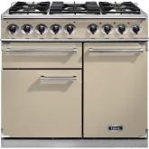 Falcon Deluxe 1000 Dual Fuel Cream/Chrome F1000DXDFCR/CM