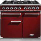 Falcon Deluxe 1000 Dual Fuel Cherry Red/Nickel F1000DXDFRD/NM