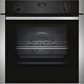 Neff B3ACE4HN0B Slide + Hide Built In Electric Single Oven - Stainless Steel