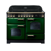 Rangemaster Classic Deluxe 110 Ceramic Green/Brass CDL110ECRG/B