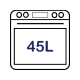 45L Main Oven Capacity
