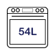 54L Main Oven Capacity