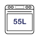 55L Main Oven Capacity 55L Main Oven Capacity