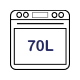 70L Main Oven Capacity 70L Main Oven Capacity
