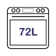 72L Main Oven Capacity 72L Main Oven Capacity