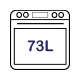 73L Main Oven Capacity 73L Main Oven Capacity