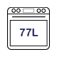 77L Main Oven Capacity 77L Main Oven Capacity